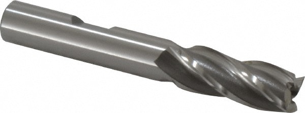 OSG 5818800 Square End Mill: 0.4134 Dia, 1 LOC, 3/8 Shank Dia, 2-11/16 OAL, 4 Flutes, Cobalt Image