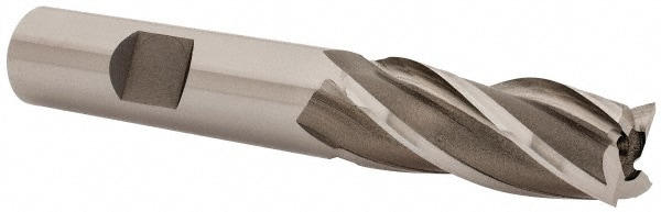 OSG 5811200 Square End Mill: 0.5118 Dia, 1-1/4 LOC, 1/2 Shank Dia, 3-1/4 OAL, 4 Flutes, Cobalt Image