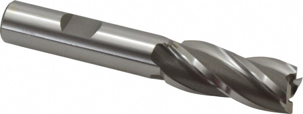 OSG 5811400 Square End Mill: 0.5906 Dia, 1-3/8 LOC, 1/2 Shank Dia, 3-3/8 OAL, 4 Flutes, Cobalt Image