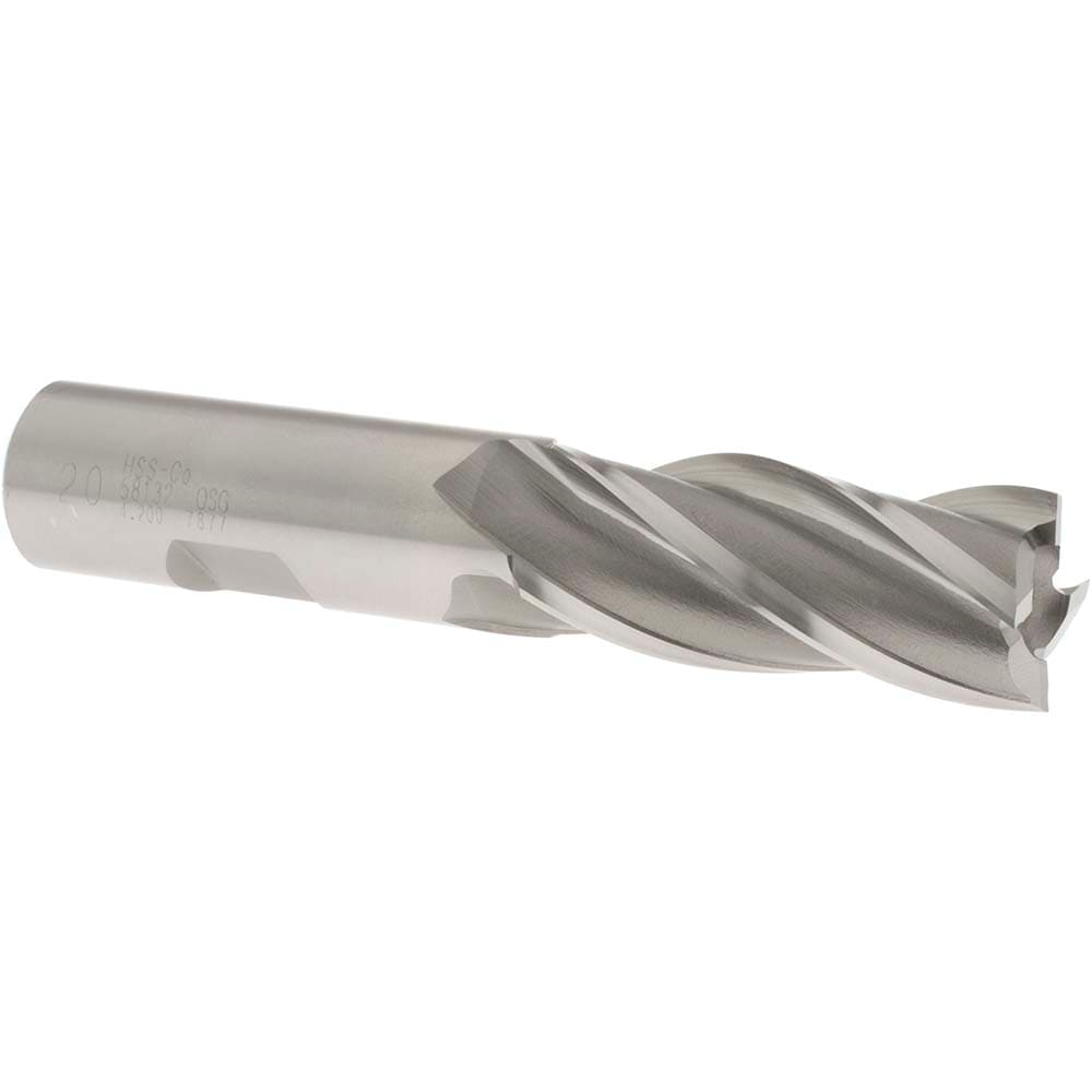 OSG 5813200 Square End Mill: 0.7874 Dia, 1-7/8 LOC, 3/4 Shank Dia, 4-1/8 OAL, 4 Flutes, Cobalt Image