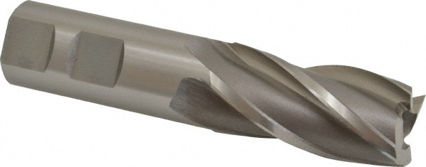 OSG 5814200 Square End Mill: 0.9055 Dia, 1-7/8 LOC, 7/8 Shank Dia, 4-1/8 OAL, 4 Flutes, Cobalt Image