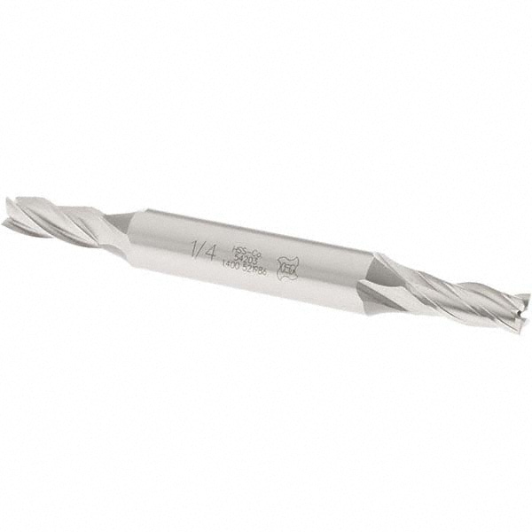 OSG 5420300 Square End Mill: 1/4 Dia, 5/8 LOC, 3/8 Shank Dia, 3-3/8 OAL, 4 Flutes, Cobalt Image