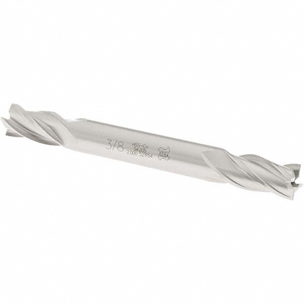 OSG 5420500 Square End Mill: 3/8 Dia, 3/4 LOC, 3/8 Shank Dia, 3-1/2 OAL, 4 Flutes, Cobalt Image
