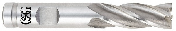 OSG 5412000 Square End Mill: 5/8 Dia, 5/8 LOC, 5/8 Shank Dia, 2-3/4 OAL, 4 Flutes, Cobalt Image