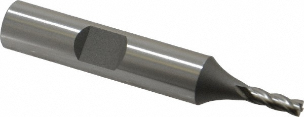 OSG 5410100 Square End Mill: 1/8 Dia, 3/8 LOC, 3/8 Shank Dia, 2-5/16 OAL, 4 Flutes, Cobalt Image
