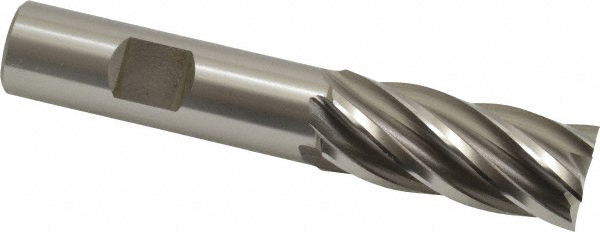 OSG 5412600 Square End Mill: 11/16 Dia, 1-5/8 LOC, 5/8 Shank Dia, 3-3/4 OAL, 6 Flutes, Cobalt Image