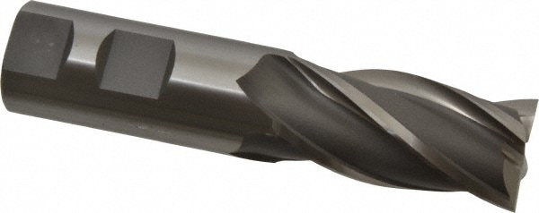 OSG 5415100 Square End Mill: 1 Dia, 2 LOC, 1 Shank Dia, 4-1/2 OAL, 4 Flutes, Cobalt Image