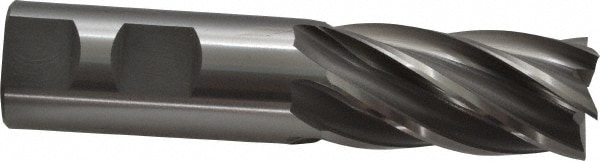 OSG 5415500 Square End Mill: 1 Dia, 2 LOC, 1 Shank Dia, 4-1/2 OAL, 6 Flutes, Cobalt Image