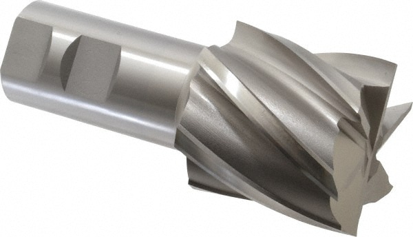 OSG 5416400 Square End Mill: 2 Dia, 2 LOC, 1-1/4 Shank Dia, 4-1/2 OAL, 6 Flutes, Cobalt Image