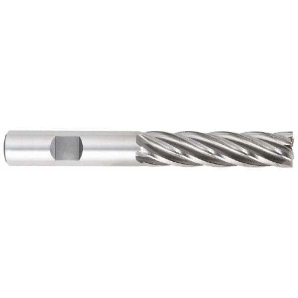 OSG 5460400 Square End Mill: 5/16 Dia, 1-3/8 LOC, 3/8 Shank Dia, 3-1/8 OAL, 4 Flutes, Cobalt Image