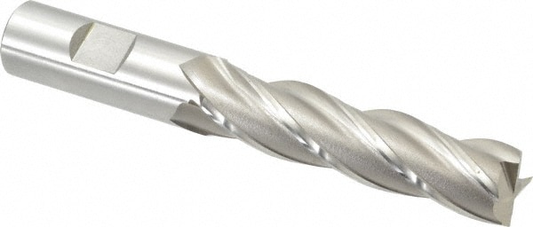 OSG 5463100 Square End Mill: 3/4 Dia, 3 LOC, 3/4 Shank Dia, 5-1/4 OAL, 4 Flutes, Cobalt Image