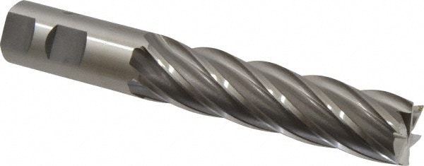 OSG 5465500 Square End Mill: 1 Dia, 4 LOC, 1 Shank Dia, 6-1/2 OAL, 6 Flutes, Cobalt Image