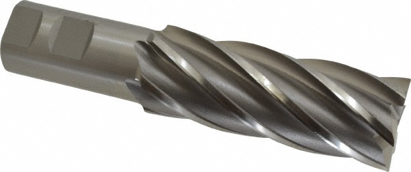 OSG 5466600 Square End Mill: 1-1/2 Dia, 4 LOC, 1-1/4 Shank Dia, 6-1/2 OAL, 6 Flutes, Cobalt Image