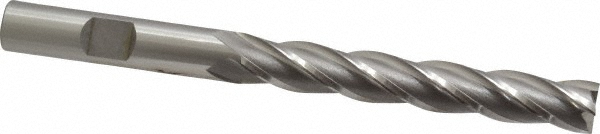 OSG 5580500 Square End Mill: 3/8 Dia, 2-1/2 LOC, 3/8 Shank Dia, 4-1/4 OAL, 4 Flutes, Cobalt Image