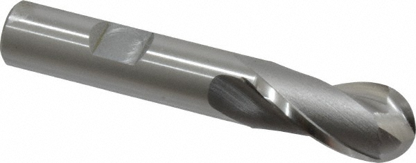 OSG 5211200 Ball End Mill: 0.5625" Dia, 1.125" LOC, 2 Flute, Cobalt Image