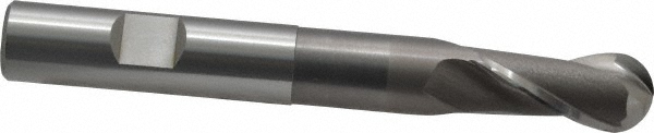 OSG 5261100 Ball End Mill: 0.5" Dia, 1" LOC, 2 Flute, Cobalt Image