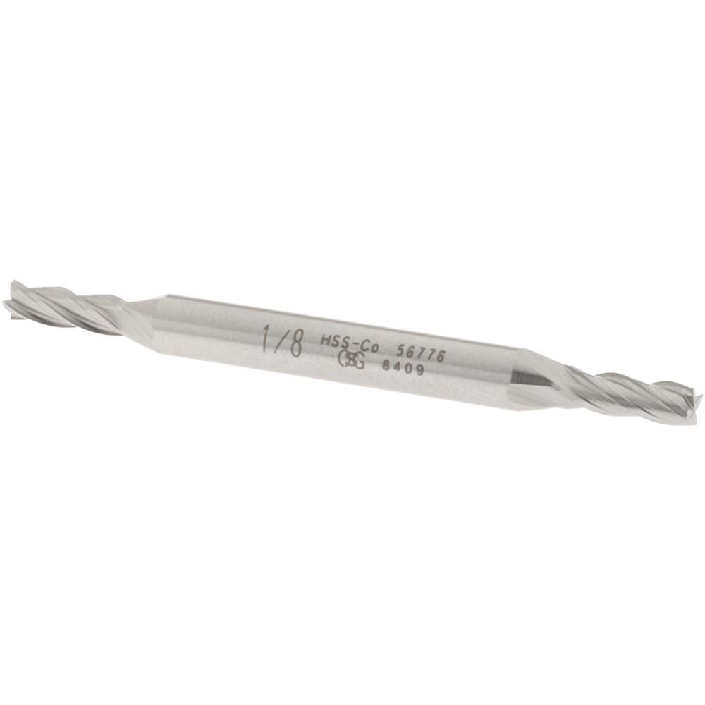 OSG 5677600 Square End Mill: 1/8 Dia, 3/8 LOC, 3/16 Shank Dia, 2-1/4 OAL, 4 Flutes, Cobalt Image