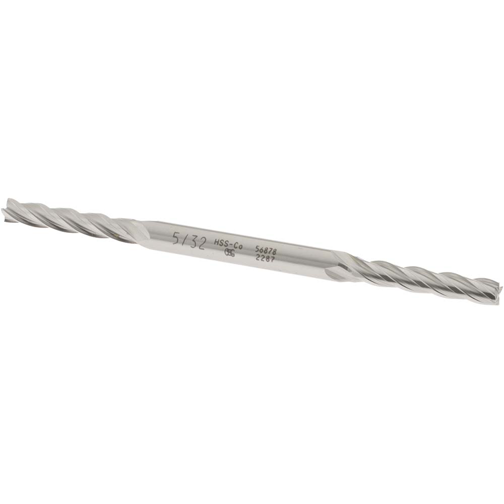 OSG 5687800 Square End Mill: 5/32 Dia, 7/8 LOC, 3/16 Shank Dia, 3-1/4 OAL, 4 Flutes, Cobalt Image