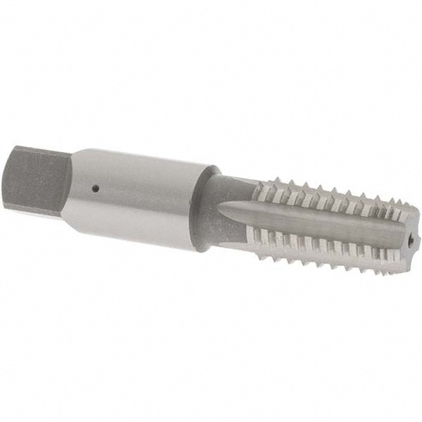 1/8-27 NPT, 5 Flutes, Bright Finish, High Speed Steel, Interrupted Thread Pipe Tap