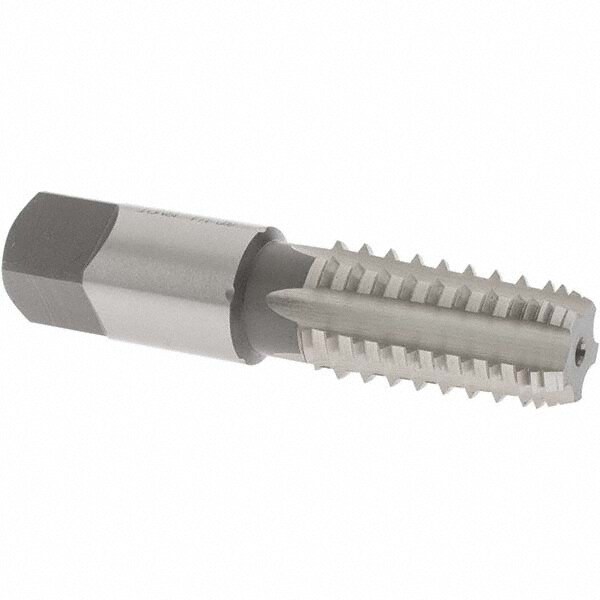 1/4-18 NPT, 5 Flutes, Bright Finish, High Speed Steel, Interrupted Thread Pipe Tap
