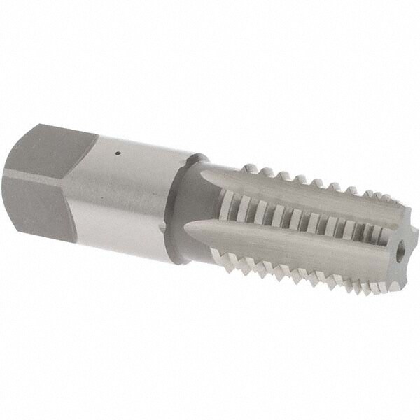 3/8-18 NPT, 5 Flutes, Bright Finish, High Speed Steel, Interrupted Thread Pipe Tap