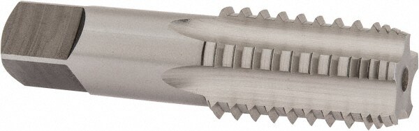 1/2-14 NPT, 5 Flutes, Bright Finish, High Speed Steel, Interrupted Thread Pipe Tap