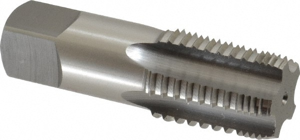 3/4-14 NPT, 5 Flutes, Bright Finish, High Speed Steel, Interrupted Thread Pipe Tap