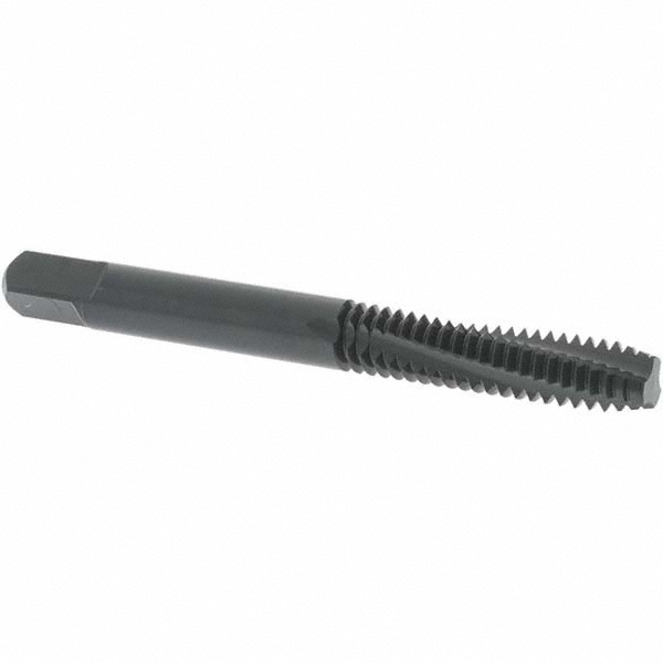 Spiral Flute Tap: 1/4-20 UNC, 3 Flutes, Modified Bottoming, 3B Class of Fit, Powdered Metal, Oxide Coated