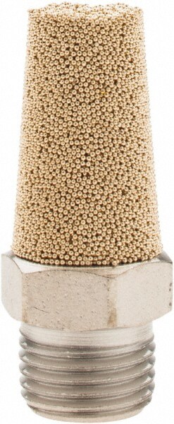 Pneumatic Exhaust Muffler: 1/8" Male NPT, 20 CFM