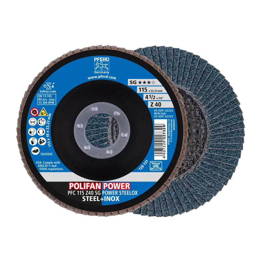florページ PFERD - Flap Disc: 4-1/2