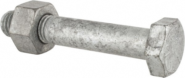 Hex Head Bolt: 5/8-11, 3-3/4" Length Under Head, Steel, Grade A325