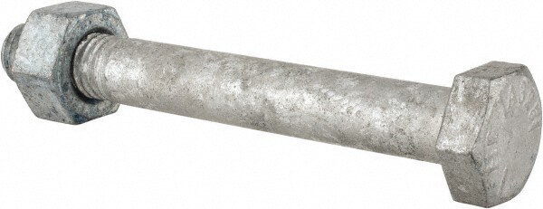 Hex Head Bolt: 5/8-11, 5" Length Under Head, Steel, Grade A325