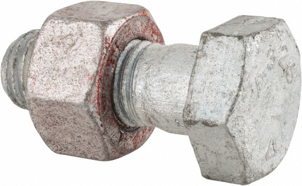 Hex Head Bolt: 3/4-10, 2" Length Under Head, Steel, Grade A325