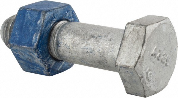 Hex Head Bolt: 3/4-10, 3" Length Under Head, Steel, Grade A325