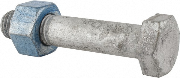 Hex Head Bolt: 3/4-10, 4" Length Under Head, Steel, Grade A325