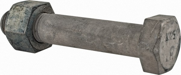 Hex Head Bolt: 1-1/4-7, 7" Length Under Head, Steel, Grade A325
