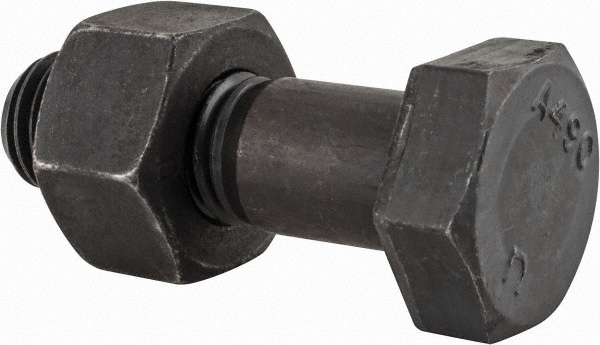 Hex Head Bolt: 3/4-10, 2-1/2" Length Under Head, Steel, Grade A490