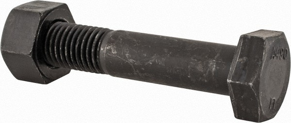 Hex Head Bolt: 3/4-10, 3-3/4" Length Under Head, Steel, Grade A490