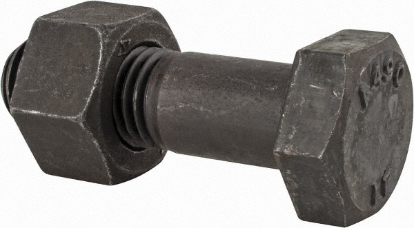 Hex Head Bolt: 7/8-9, 3" Length Under Head, Steel, Grade A490