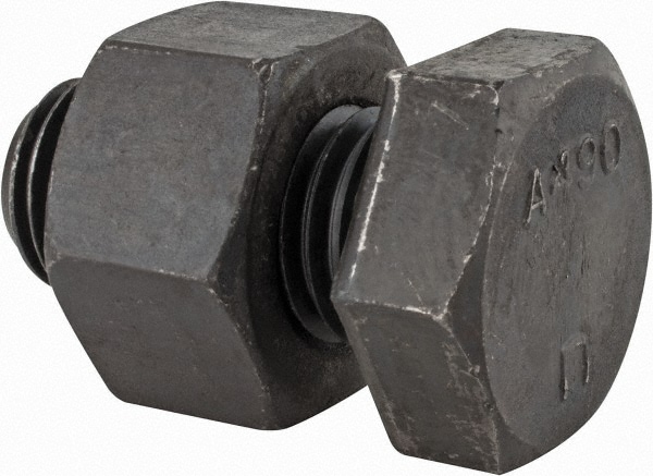Hex Head Bolt: 1-8, 2" Length Under Head, Steel, Grade A490