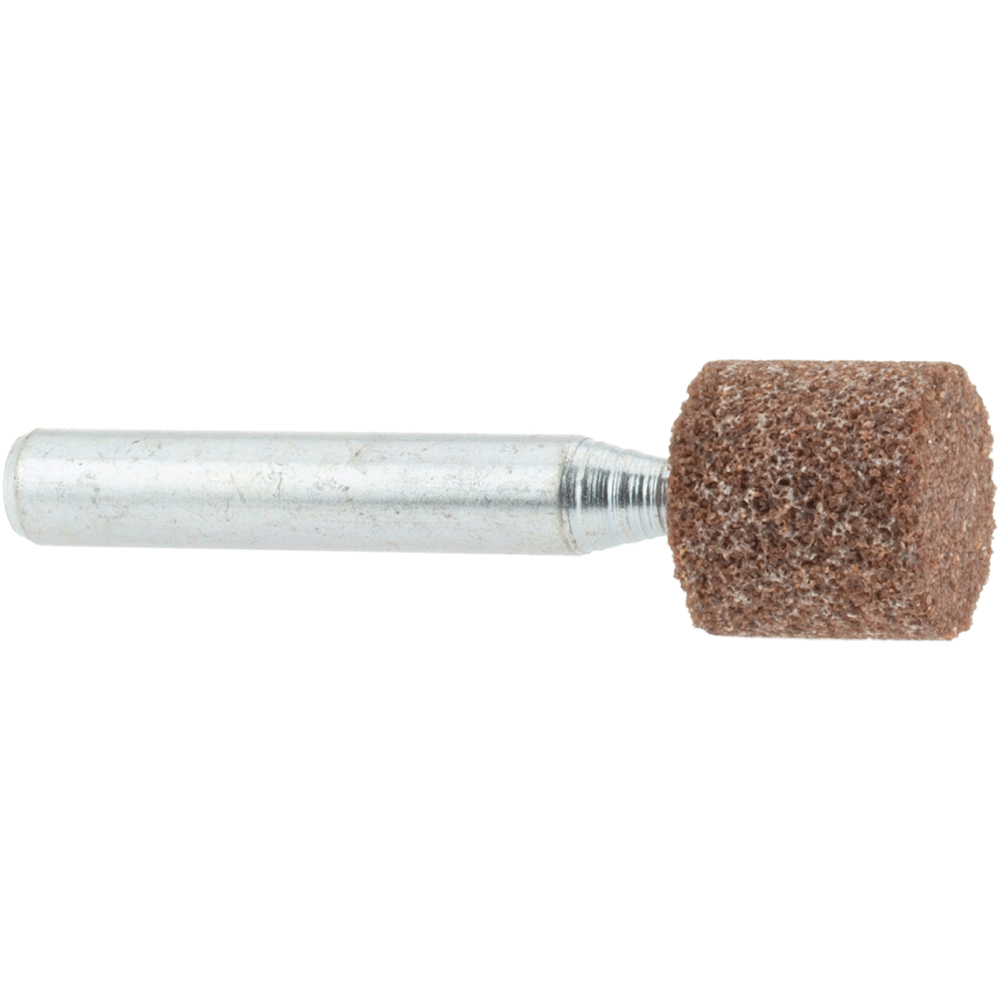 Mounted Point: 1/2" Thick, 1/4" Shank Dia, W185, 60 Grit, Medium