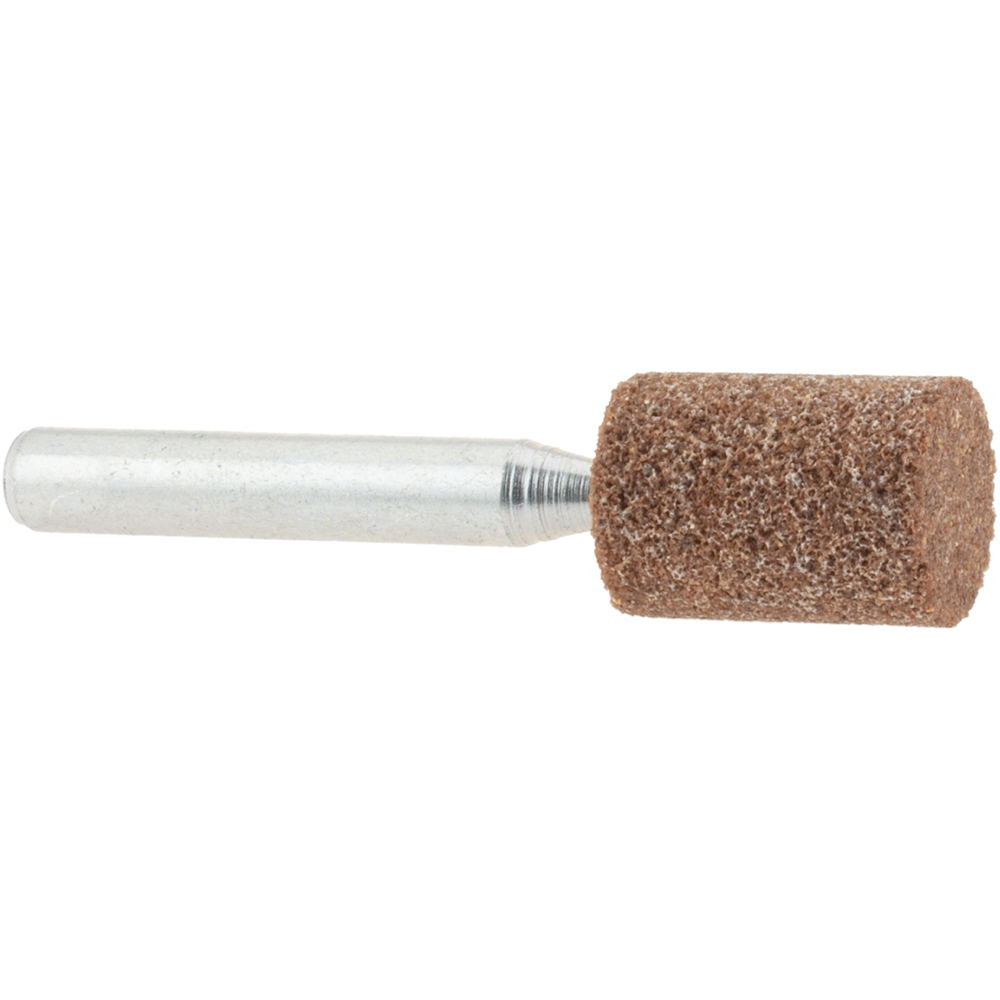 Mounted Point: 3/4" Thick, 1/4" Shank Dia, W186, 60 Grit, Medium