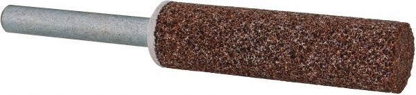 Mounted Point: 2" Thick, 1/4" Shank Dia, W189, 60 Grit, Medium