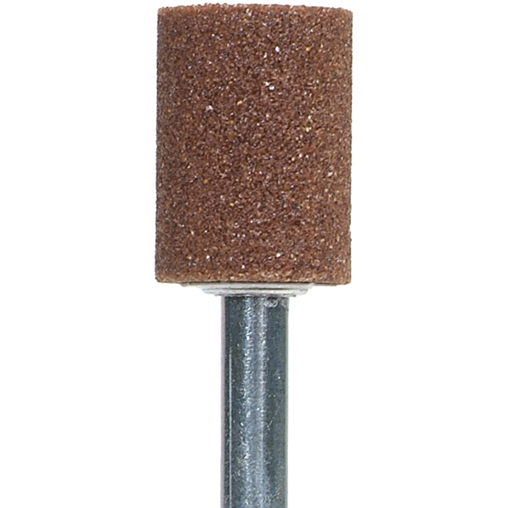 Mounted Point: 1" Thick, 1/4" Shank Dia, W196, 60 Grit, Medium