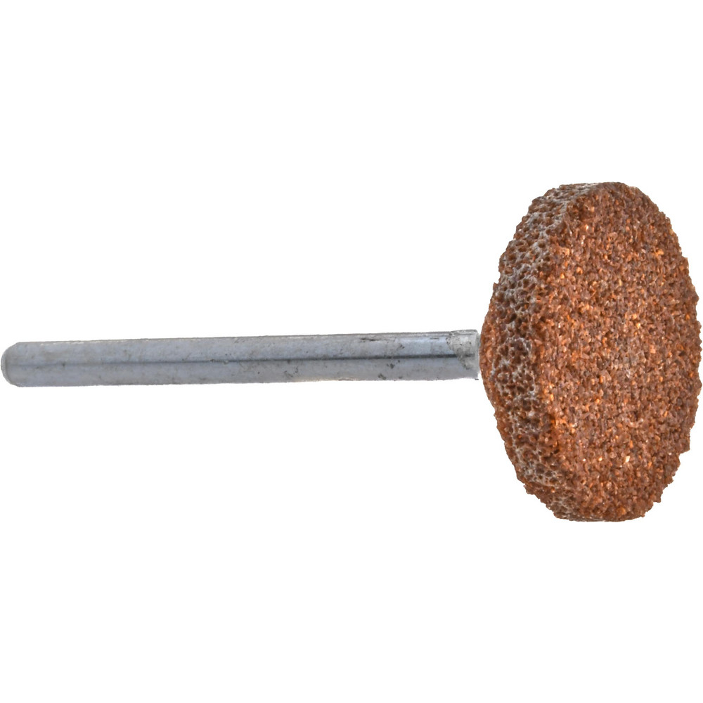 Mounted Point: 1/8" Thick, 1/8" Shank Dia, W200, 60 Grit, Medium