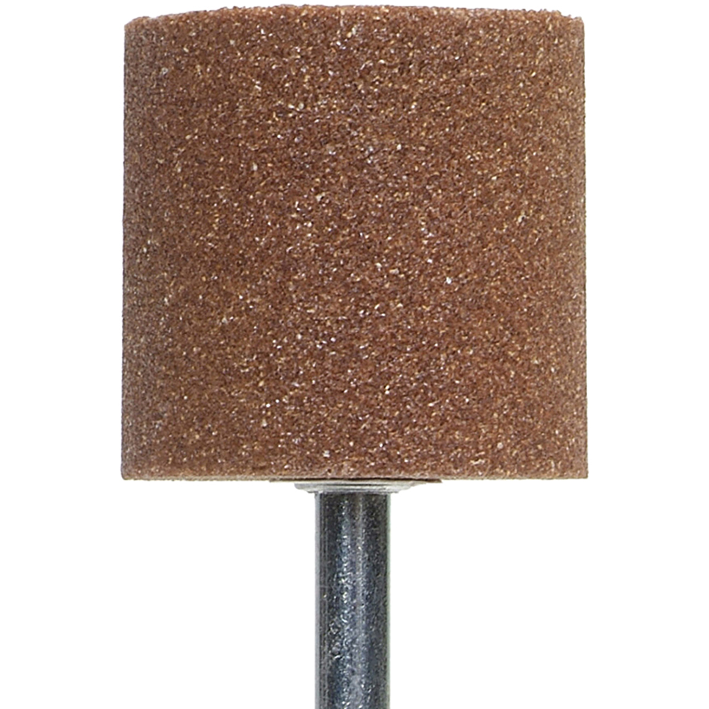 Mounted Point: 1-1/2" Thick, 1/4" Shank Dia, W238, 60 Grit, Medium