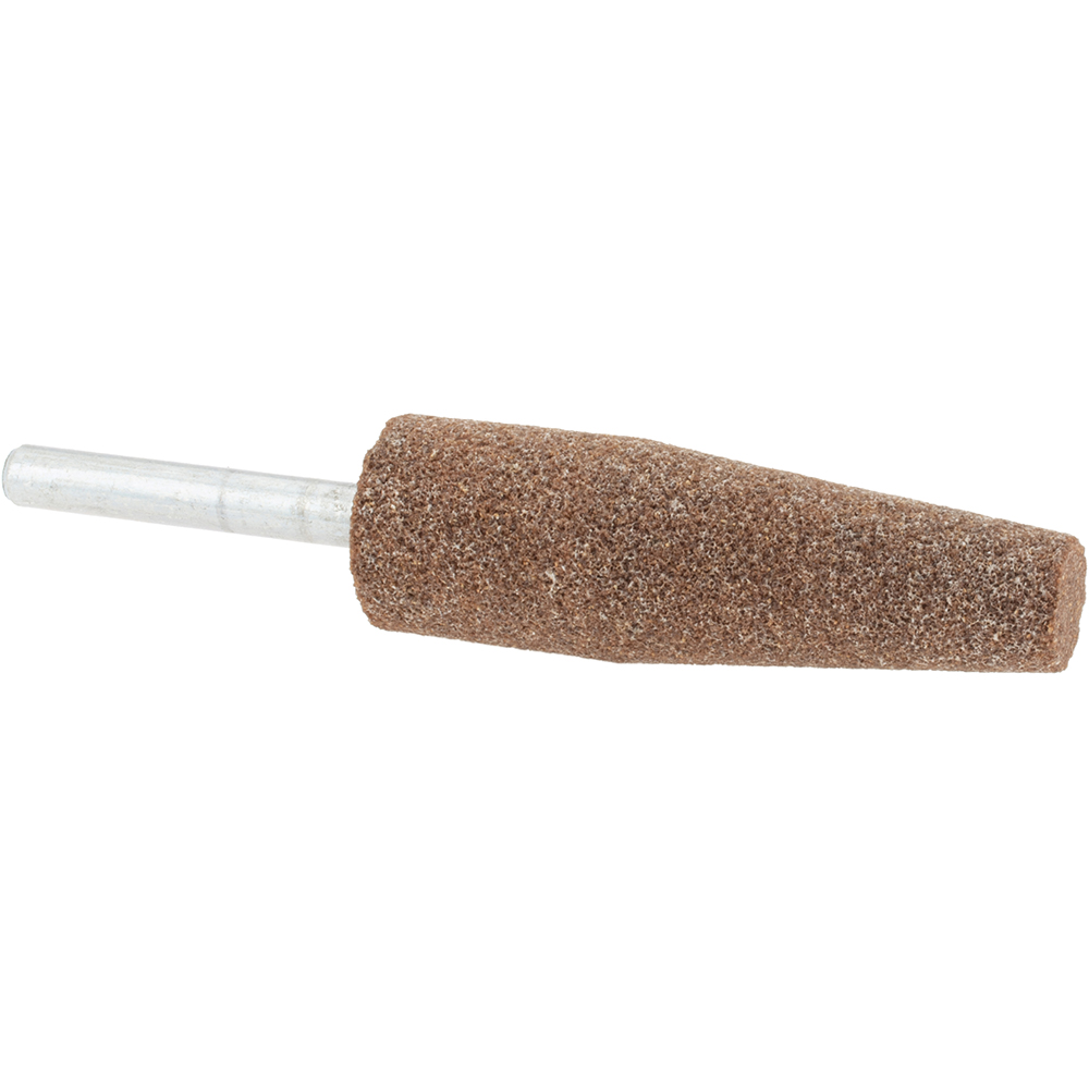 Mounted Point: 2-1/2" Thick, 1/4" Shank Dia, A1, 60 Grit, Medium