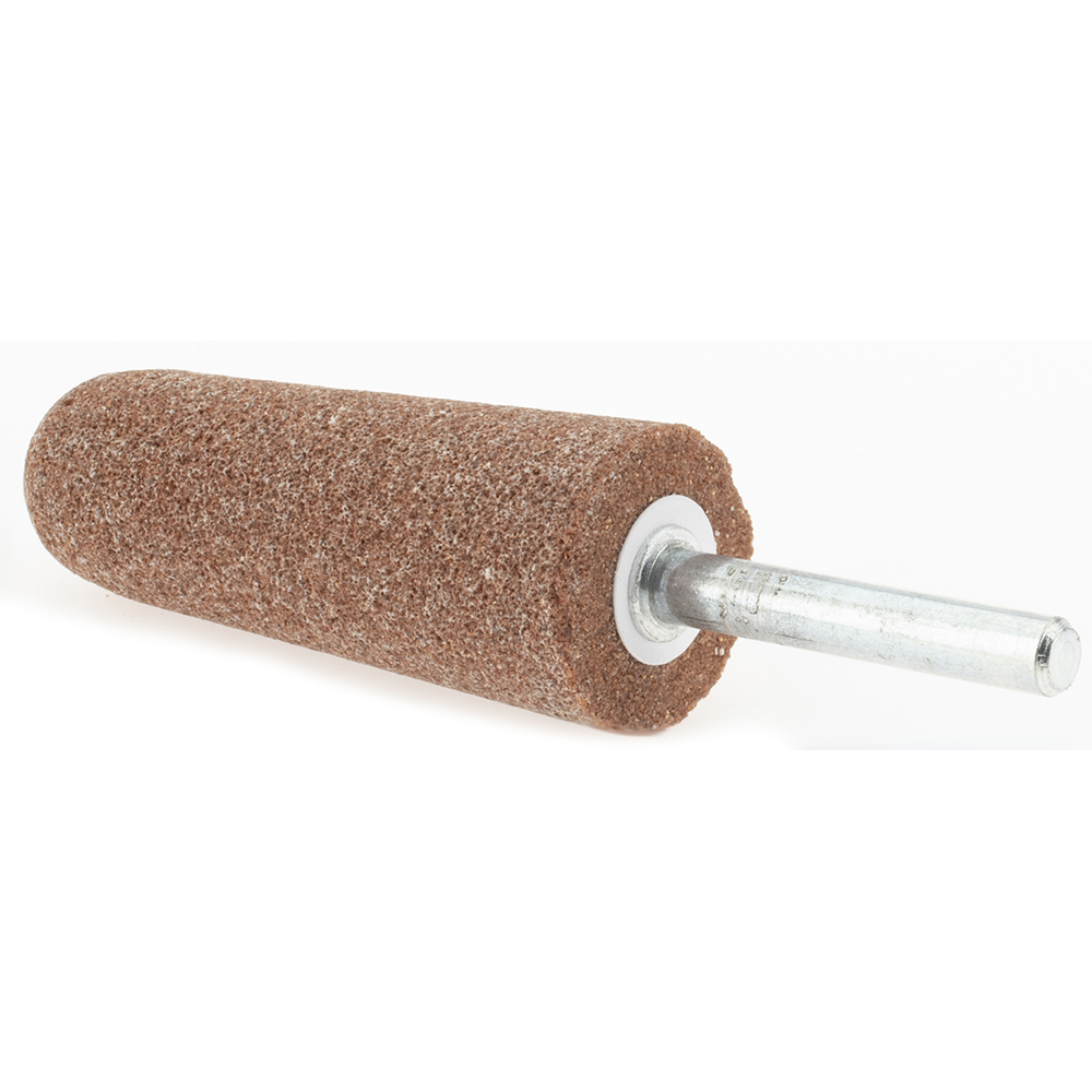 Norton Mounted Point 23/4" Thick, 1/4" Shank Dia, A3, 60 Grit