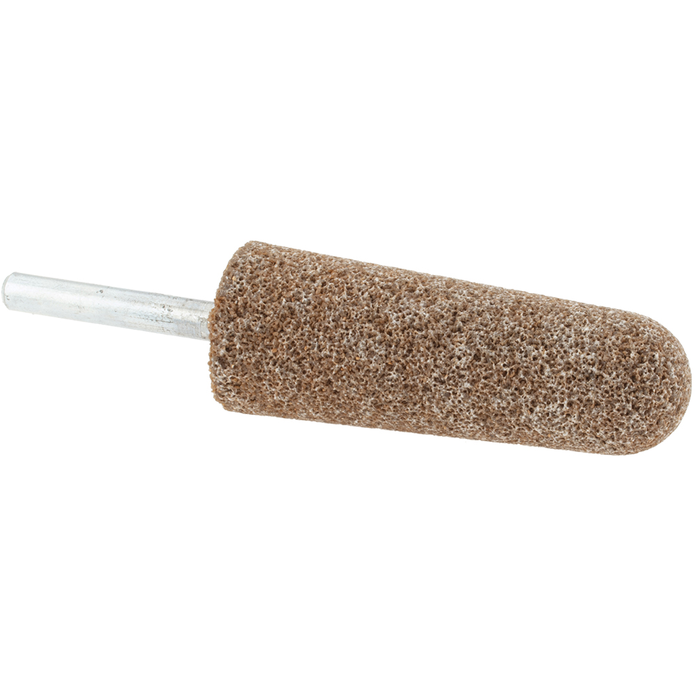 Mounted Point: 1-1/8" Thick, 1/4" Shank Dia, A5, 60 Grit, Medium