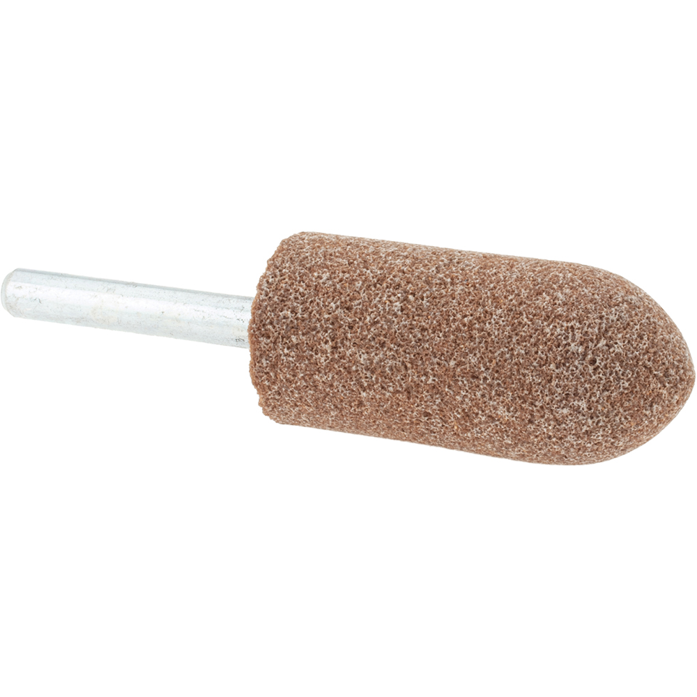 Mounted Point: 2" Thick, 1/4" Shank Dia, A11, 60 Grit, Medium